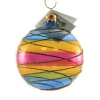 (46561) Golden Bell Collection Colorful Translucent Ball, 3.50 Inch, Ornament Christmas Easter Bma241