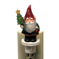 (46918) Christmas Bearded Gnome Night Light, 5.50 Inch, Tree Star Mx178379