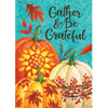 (46996) Home & Garden Gather Pumpkins Flag, 18.00 Inch, Autumn Gather Grateful 4400Rm