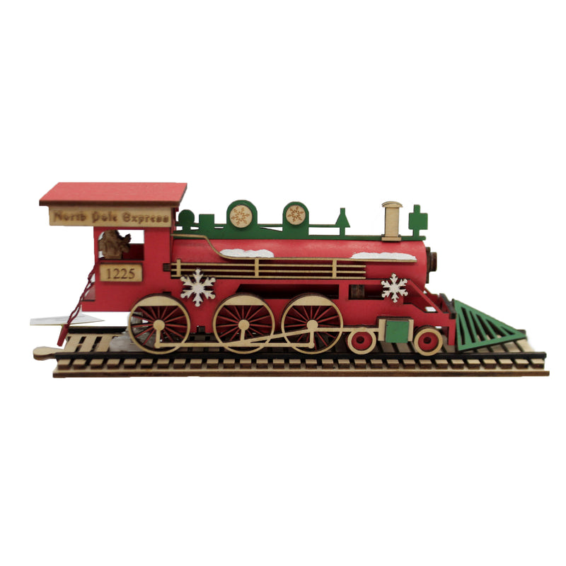 Ginger Cottages Santa's Np Express Engine - - SBKGifts.com