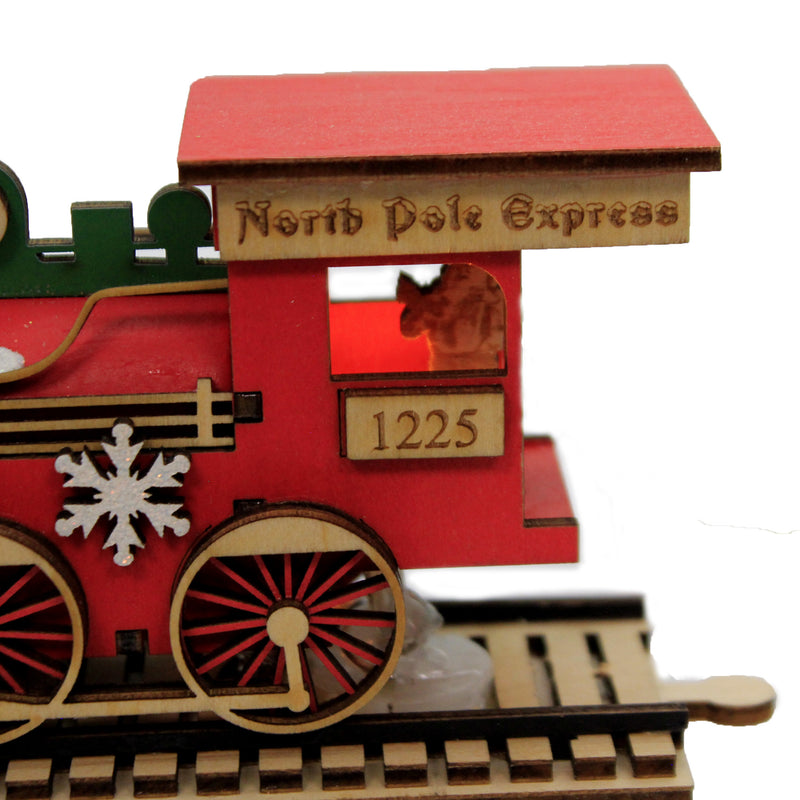 Ginger Cottages Santa's Np Express Engine - - SBKGifts.com