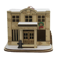 (47142) Ginger Cottages Polar Precinct, 3.75 Inch, Christmas Ornament 80032