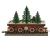 (47143) Ginger Cottages Santa's Np Express Flat Car, 3.00 Inch, North Pole Train 80037