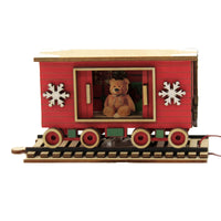 (47146) Ginger Cottages Santa's Np Express Box Car, 2.50 Inch, North Pole Train 80036