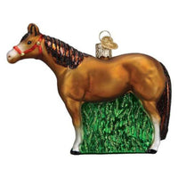 (47151) Old World Christmas Quarter Horse, 3.75 Inch, Ornament Rodeo Pet 12571.