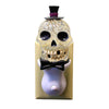 (47159) Halloween Skull Nightlight, 7.25 Inch, Electric Bow Tie 160222