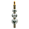 (47198) Christina's World 3 Tiered Holly Lace & Candle, 12.00 Inch, Tree Topper Finial Floral Fin108