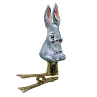 (47322) Morawski Mini Blue Clip On Bunny, 2.50 Inch, Ornament Easter Spring Rabbit 11977