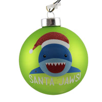 (47360) Holiday Ornament Santa Jaws, 3.75 Inch, Ornament Vacation Shark Beach 83992