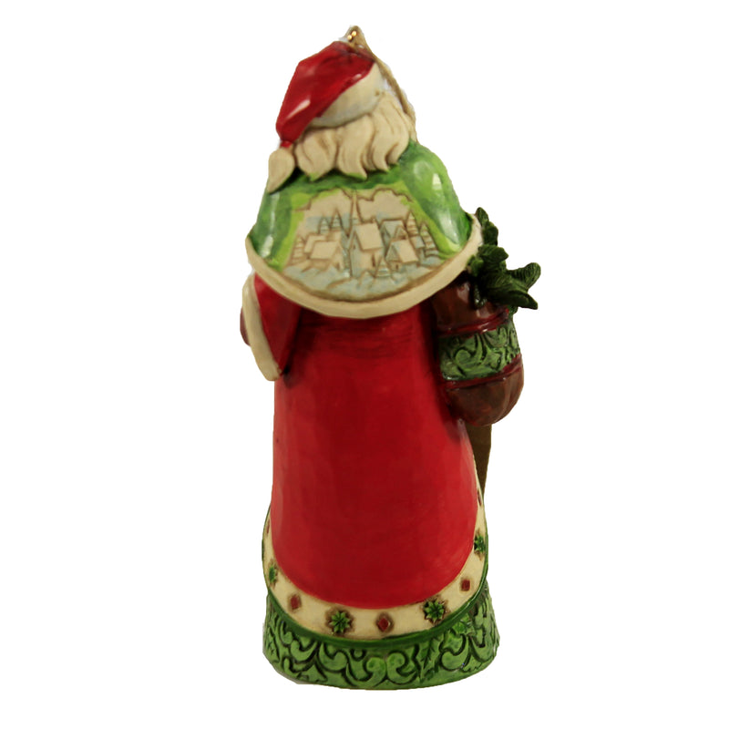 Jim Shore Santa With Winter Scene - - SBKGifts.com