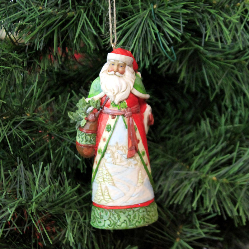 Jim Shore Santa With Winter Scene - - SBKGifts.com