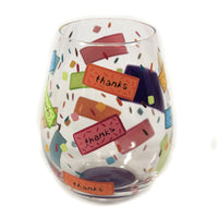 Lolita Glassware Many Thanks Stemless Wine Glass - - SBKGifts.com