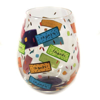 Lolita Glassware Many Thanks Stemless Wine Glass - - SBKGifts.com