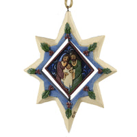 (47749) Jim Shore Star Ornament With Holy Family, 5.00 Inch, Rotating Center 6006684Nd