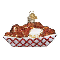 (47786) Old World Christmas Hot Wings With Dip, 2.00 Inch, Ornament Food Blue Cheese 32237