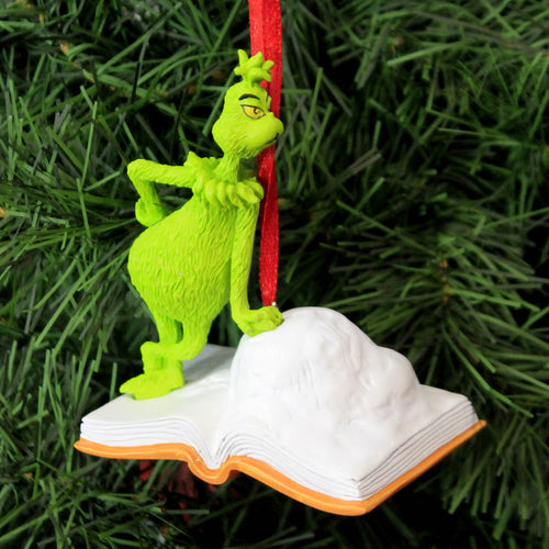 Holiday Ornament Grinch Open Book Ornament - - SBKGifts.com