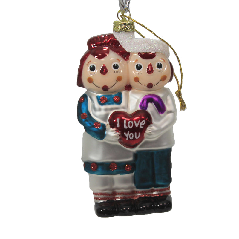 (47915) Holiday Ornament Retro Doll, 4.50 Inch, Raggedy  Ann Andy Christmas Go4216