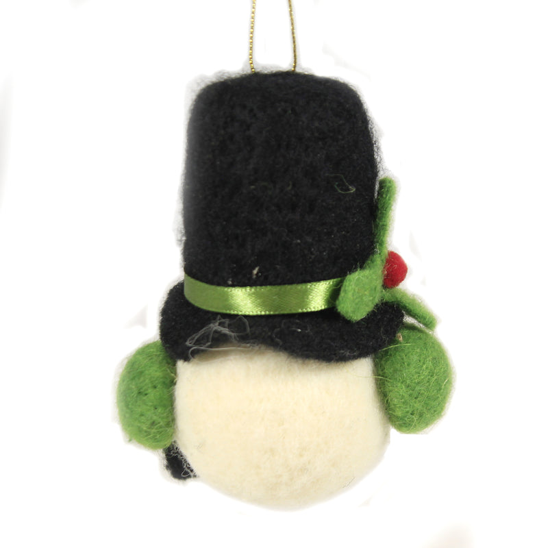 Holiday Ornament Holly Jolly Felt Snowman - - SBKGifts.com