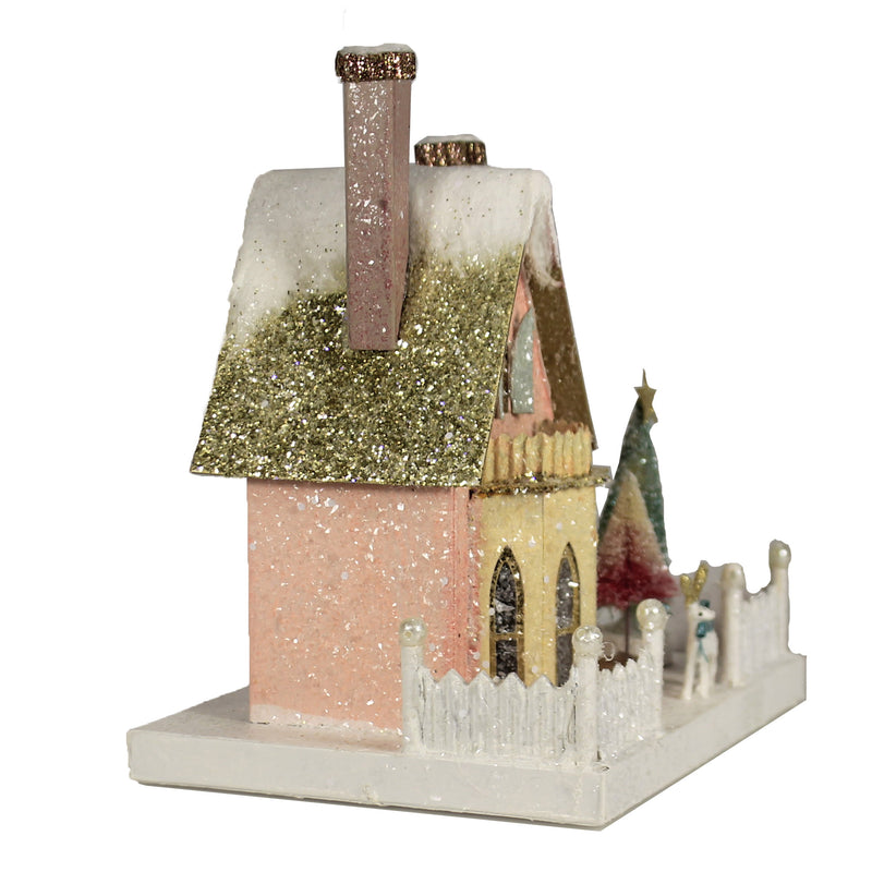 (48121) Christmas Manor House, 14.00 Inch, Village Light Up Putz Retro Hou306