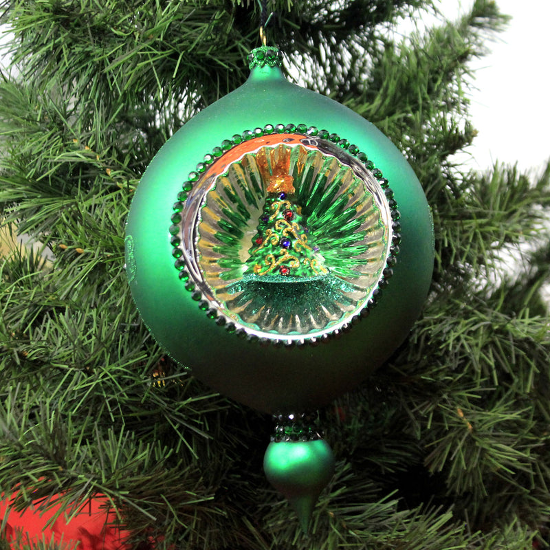 Holiday Ornament Green Reflex Diorama - - SBKGifts.com