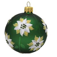 Santa Land Christmas Poinsettia Gold S/3 - - SBKGifts.com