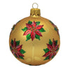 Santa Land Christmas Poinsettia Gold S/3 - - SBKGifts.com