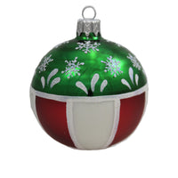 (48365) Santa Land Colors Of Christmas S/3, 4.00 Inch, Ornament Snowflake Ball 20M1120