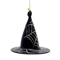 De Carlini Black Witch's Hat W/ Spider Webs - - SBKGifts.com