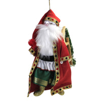 (48489) De Carlini Hungarian Santa, 7.00 Inch, Ornament Italian Szent Miklos Bn483