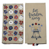 (48573) Primitives By Kathy Liberty Bell Dish Towel, 26.00 Inch, Freedom Stars American 103960.988