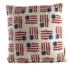 (48577) Home Decor Flag Toss Pillow, 12.00 Inch, American Flag Red White Blue 103970