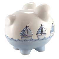 Child To Cherish Triple Sailboat Piggy Bank - - SBKGifts.com