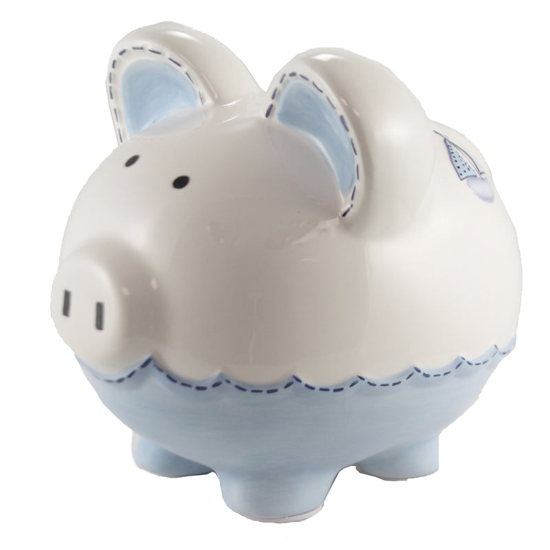 Child To Cherish Triple Sailboat Piggy Bank - - SBKGifts.com