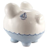 (48607) Child To Cherish Triple Sailboat Piggy Bank, 7.75 Inch, Ocean Water Waves 36909