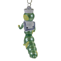 De Carlini Italian Ornaments Baby Caterpillar W/ Sailor Hat - - SBKGifts.com