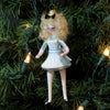 De Carlini Italian Ornaments 5.00"  Alice In Blue Dress - - SBKGifts.com