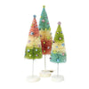 (48645) Bethany Lowe Pastel Bottle Brush Tree, 11.00 Inch, Spring Beads Celebrate Lc9547