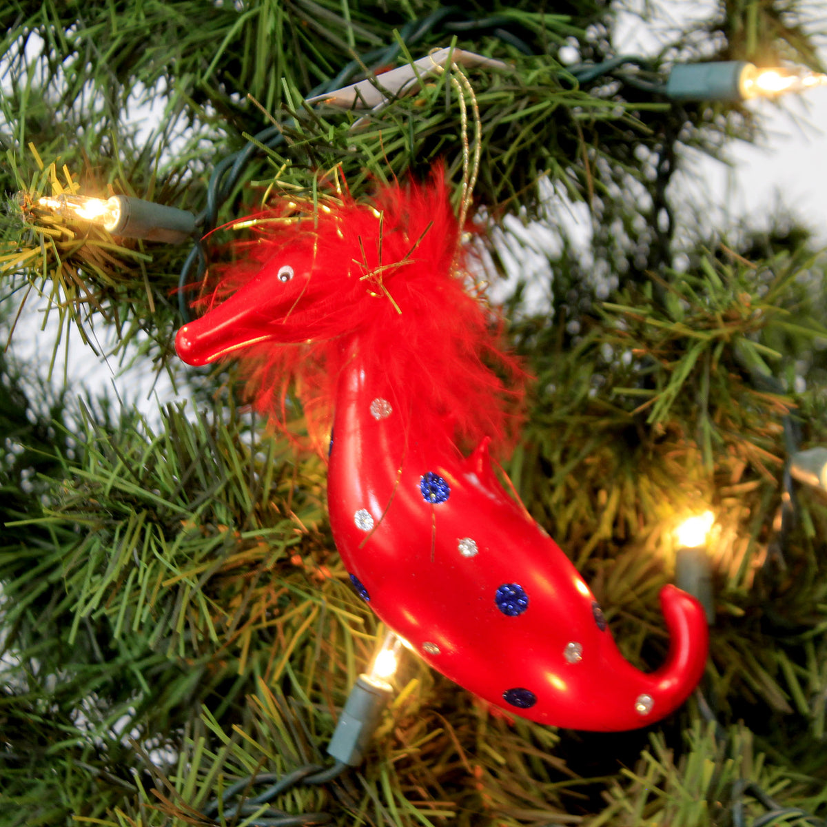 De Carlini Italian Ornaments Seahorse - - SBKGifts.com