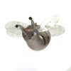 (48689) De Carlini Italian Ornaments Spring Bee W/ Cellophane Wings, 3.00 Inch, Ornament Spring Honey Italian A5487