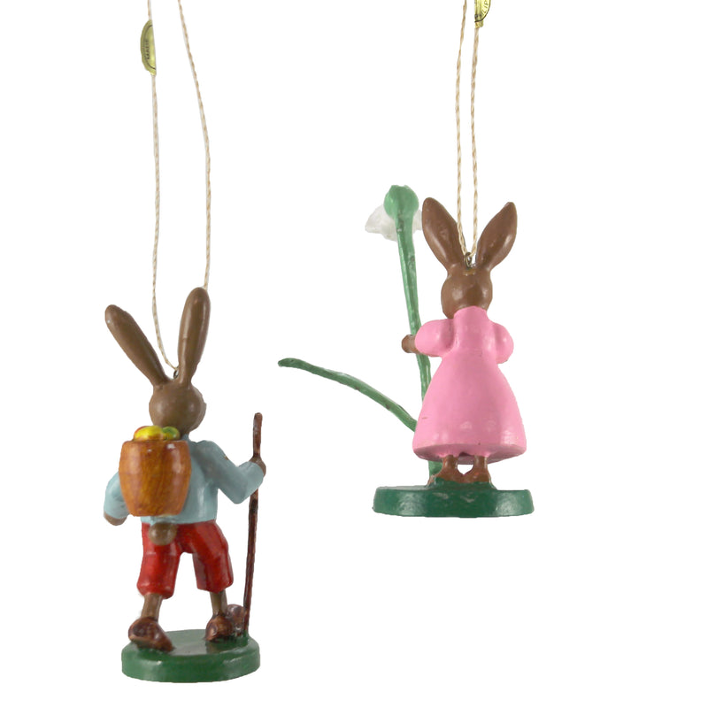 Holiday Ornament Vintage Easter Bunny Couple - - SBKGifts.com