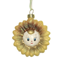 (48803) Holiday Ornament Cheerful Diasy Flower, 2.75 Inch, Flower Spring Easter Retro Go6485