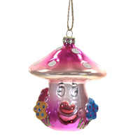 (48804) Holiday Ornament Retro Magical Mushroom, 4.00 Inch, Psychedelic Spring Easter Face Go4395