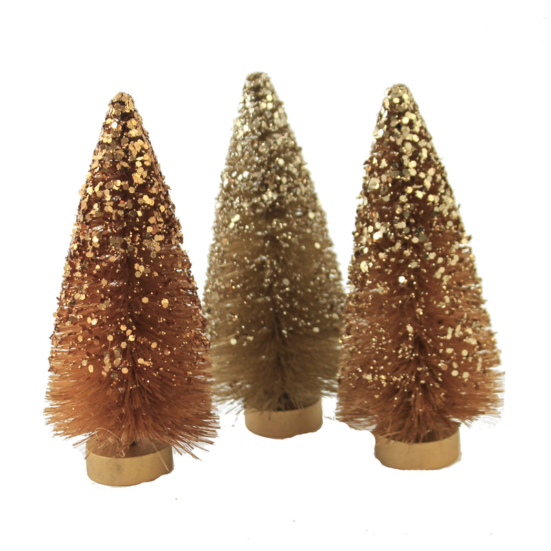 5.75 Inch Fall Sparkle Bottle Brush Trees Fall Thanksgiving Lc8051 (48806)