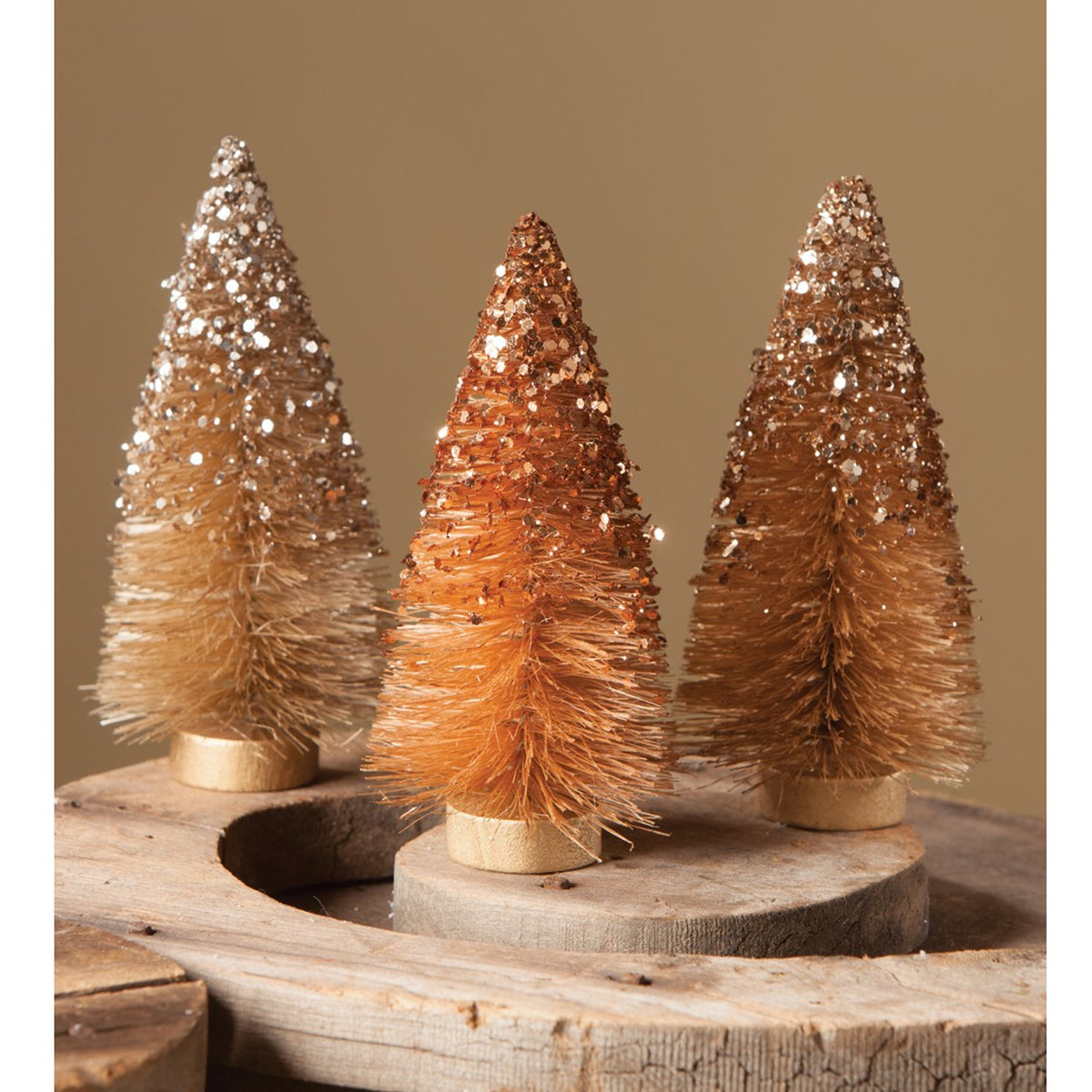 Fall Fall Sparkle Bottle Brush Trees - - SBKGifts.com