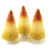 (48810) Fall Candy Corn Mini Bottle Brush, 3.75 Inch, Trees Halloween Lc8041