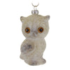 (48849) Holiday Ornament Flocked Owl Ornament, 4.00 Inch, Vintage Wise Lc8422