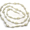 (48852) Christmas Winter White Bead Garland, 72.00 Inch, Multi Size Lc8433