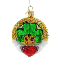 (48857) Old World Christmas Claddagh, 3.25 Inch, Saint Patricks Day Clover 36081