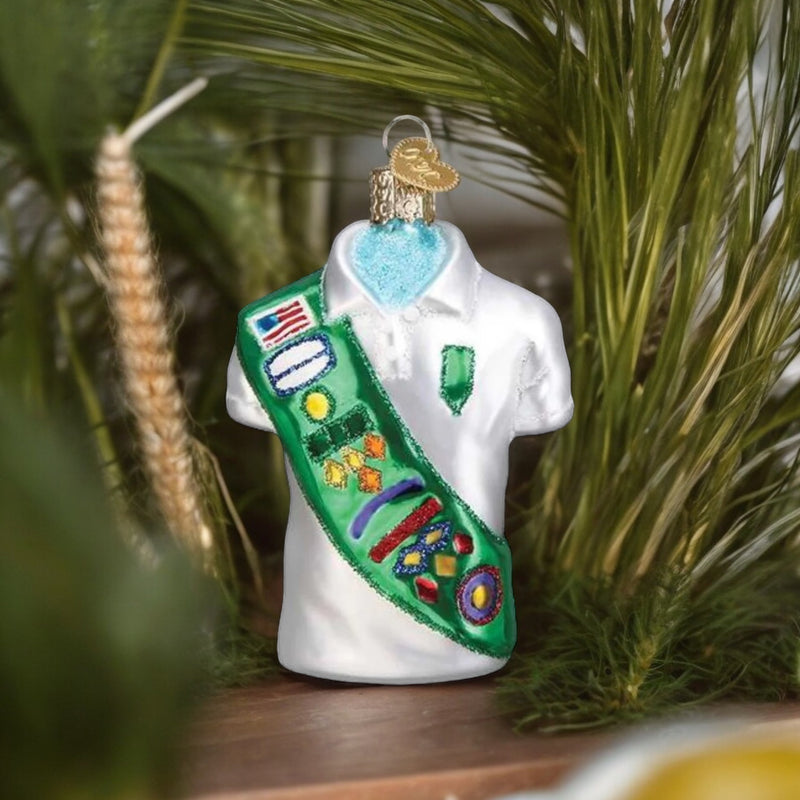 Old World Christmas Girl Scout Uniform - - SBKGifts.com