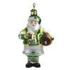 (49208) Noble Gems Irish Santa With Beer Ornament, 5.00 Inch, Saint Patrick's Day  Clover Nb1510